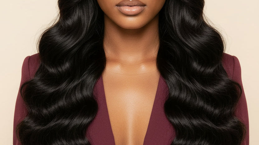 ARAY HD Lace Curtain Bangs Body Wave 13x4 Lace Front Wig — invisible lace human hair
