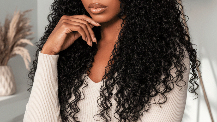 ARAY Water Wave and Curly Mixed 13x4 Lace Front Wig — dual texture human hair