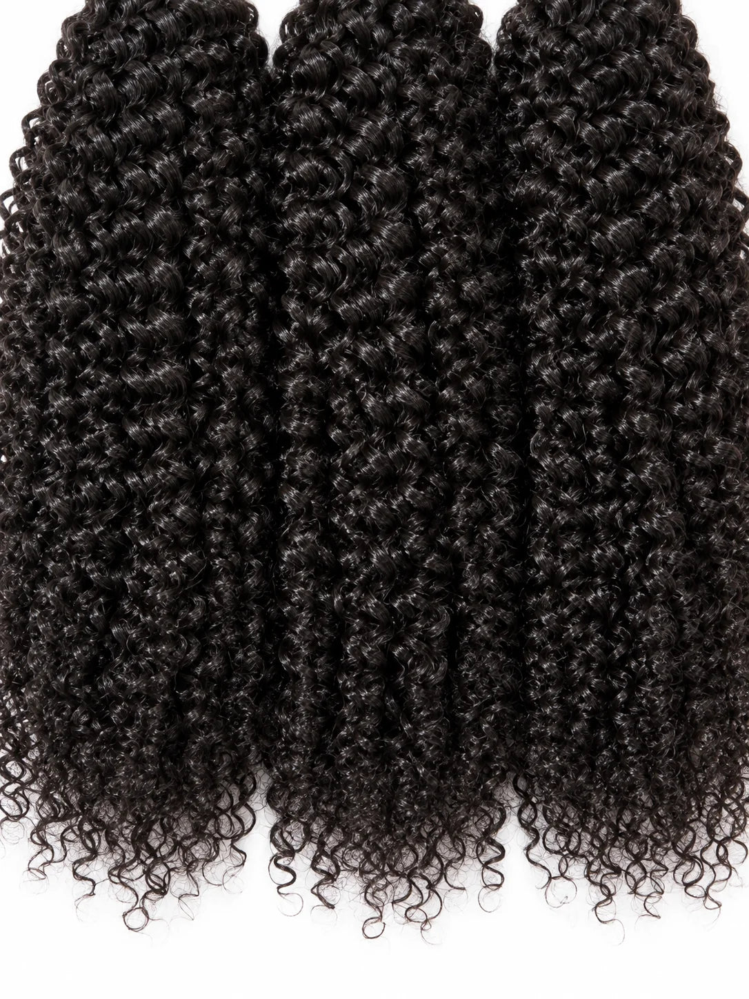 Side view of kinky curly lace wig showing natural hairline with soft texture and natural finish