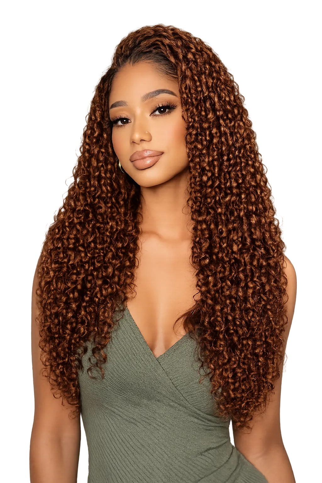 ARAY Hair 13x4 Honey Brown Kinky Curly HD Lace Wig – Warm Color, Bold Curls, Glueless