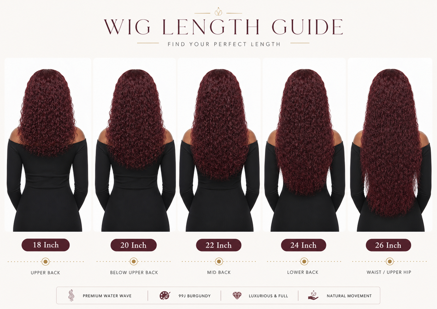 Product detail view of deep wave human hair wig with soft texture and natural finish