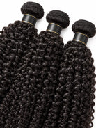Detail view of realistic lace parting and natural hairline with soft texture and natural finish