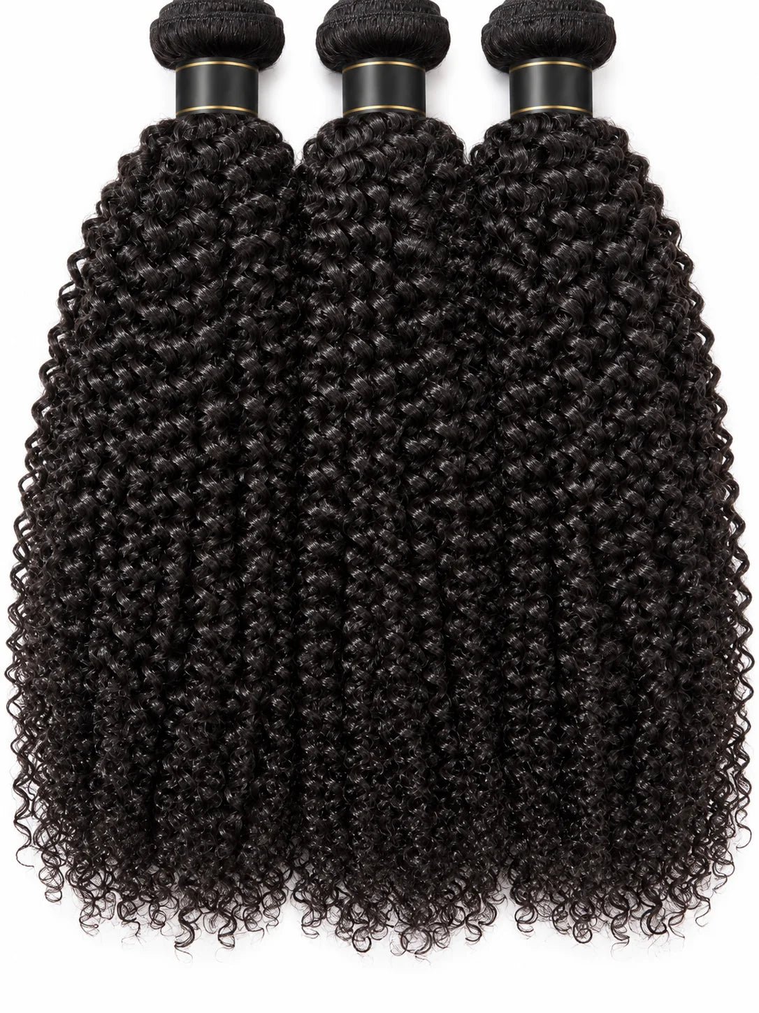 Close-up view of kinky curly human hair wig texture and lace detail with soft texture and natural finish