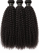 Close-up view of kinky curly human hair wig texture and lace detail with soft texture and natural finish