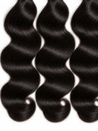 Side view of body wave lace wig showing natural hairline with soft texture and natural finish