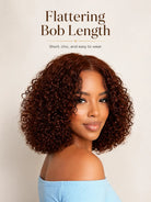 Detail view of realistic lace parting and natural hairline with soft texture and natural finish