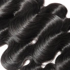 Black hair extensions with a white background