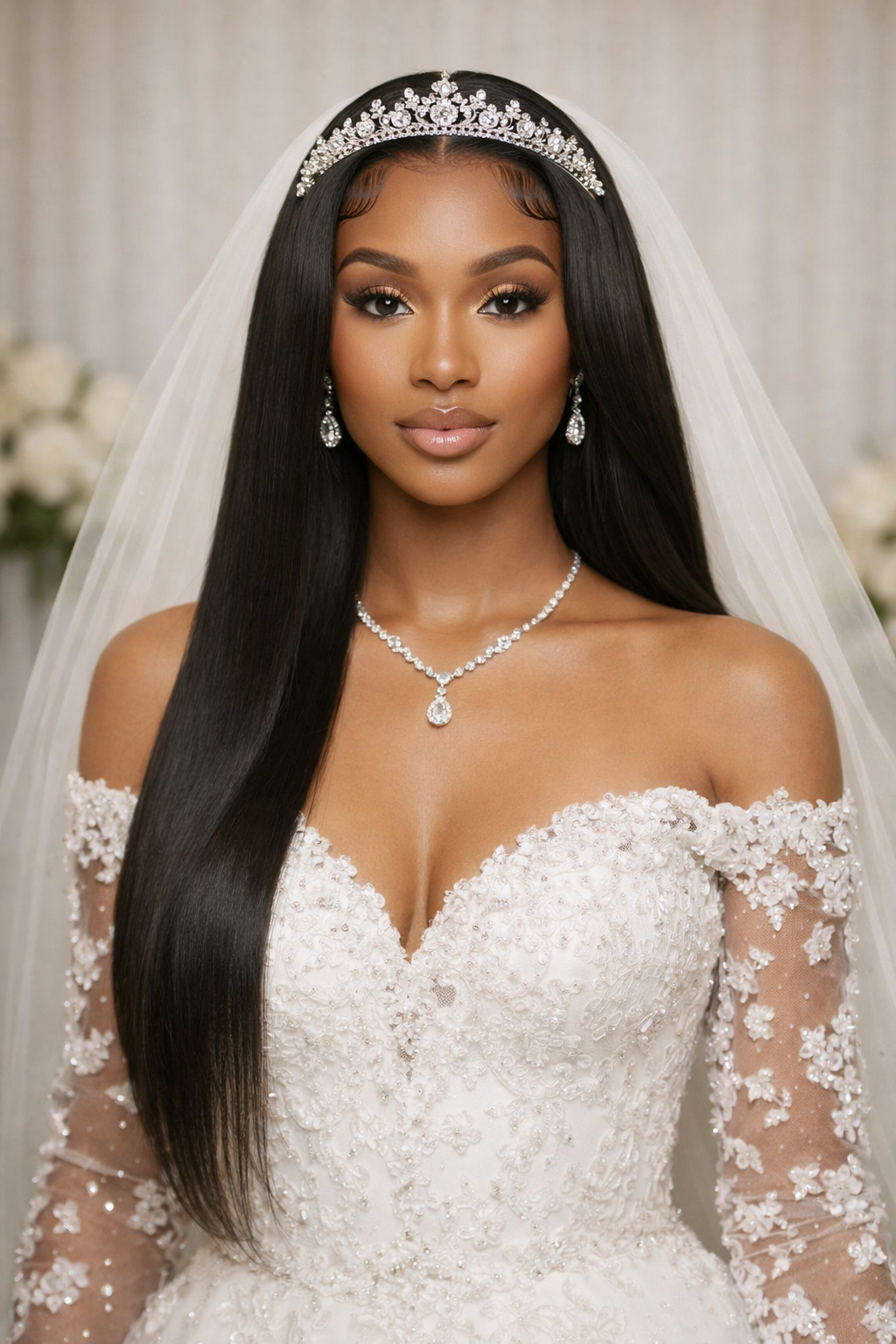 Side view of human hair wig showing natural hairline with soft texture and natural finish