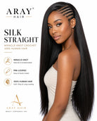 Side view of straight lace wig showing natural hairline with soft texture and natural finish