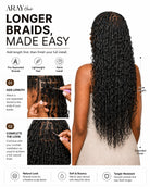 Detail view of glueless wig cap and lace construction with soft texture and natural finish