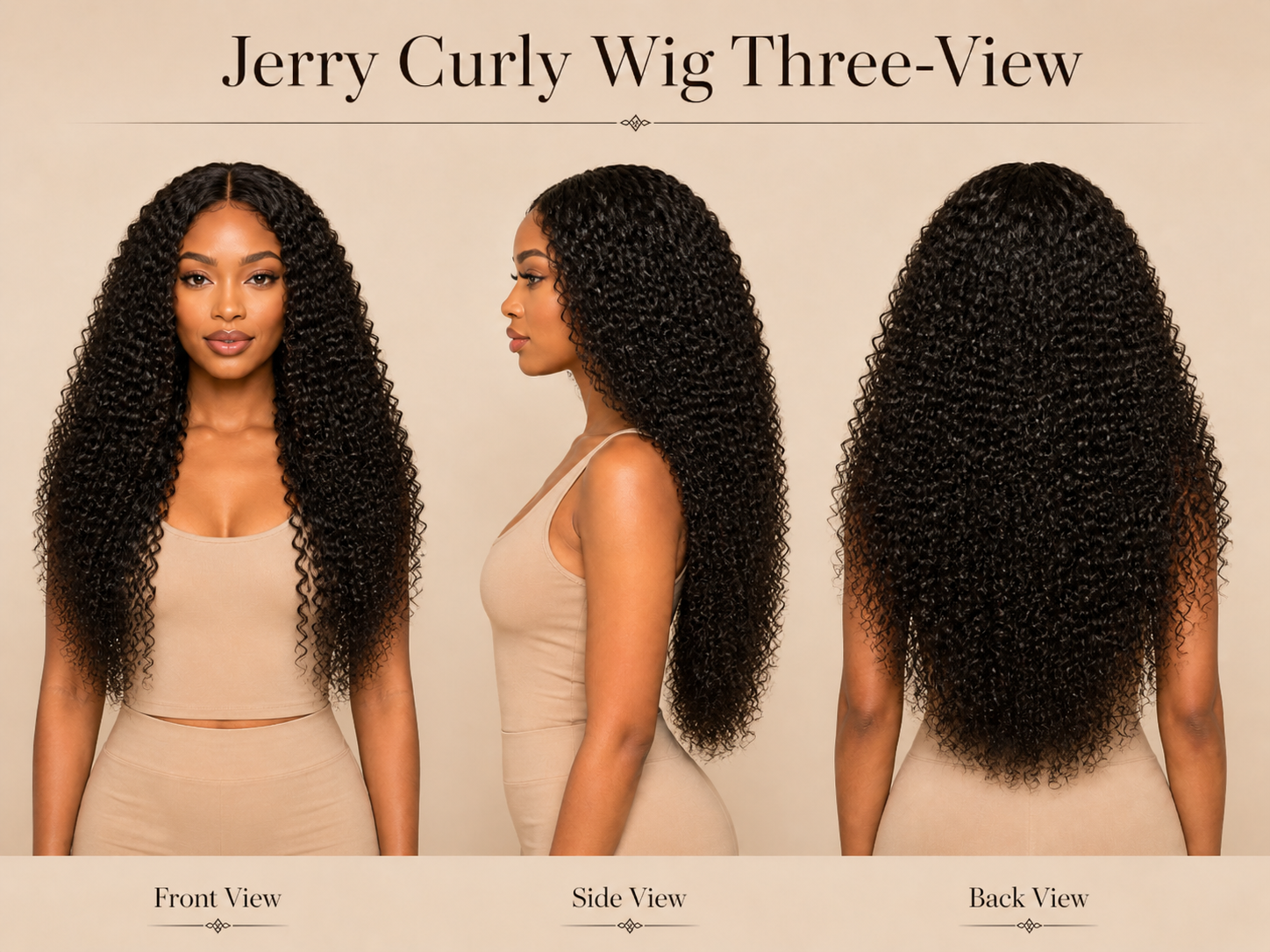 Detail view of glueless wig cap and lace construction with soft texture and natural finish