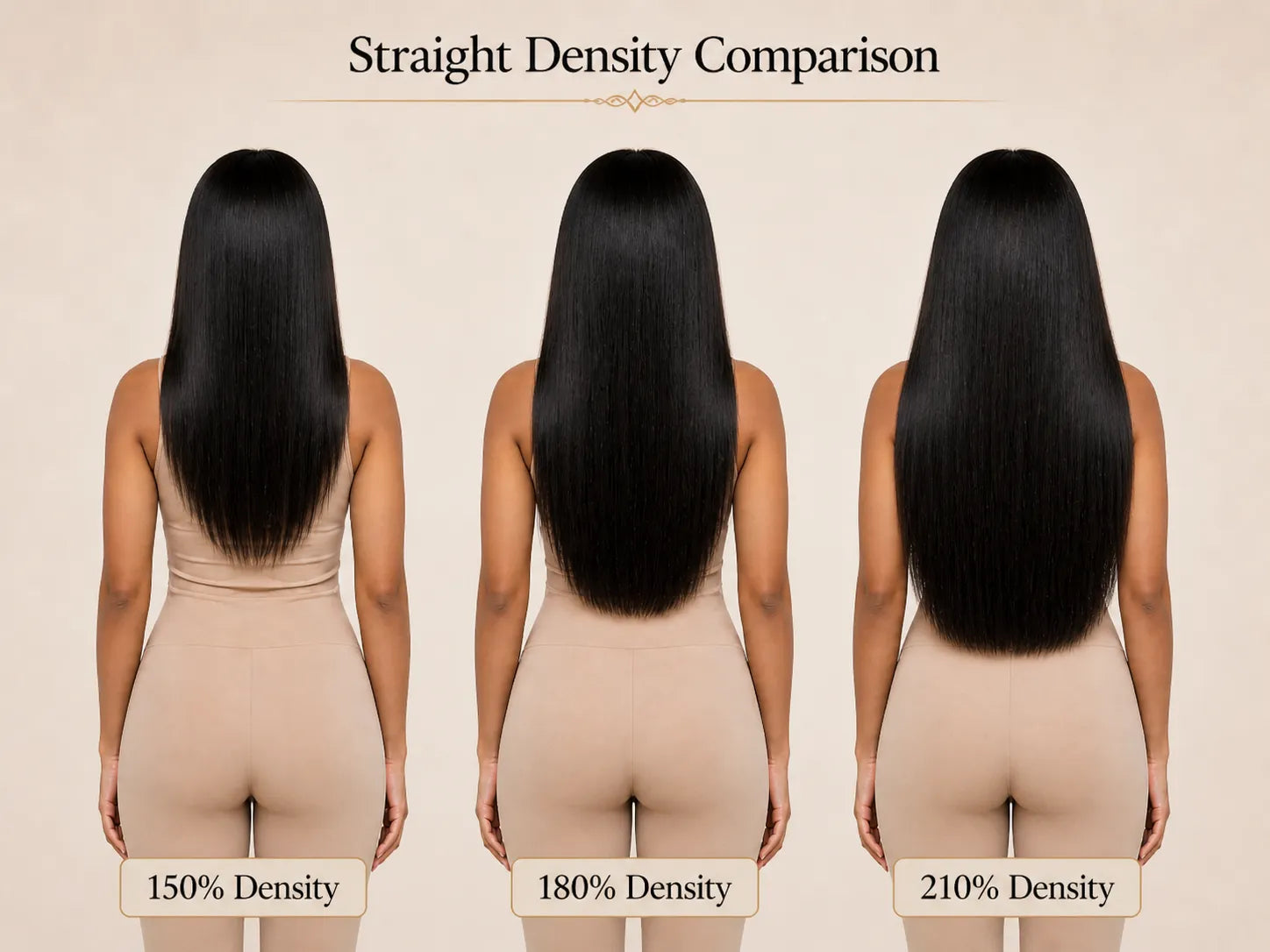 Product detail view of straight human hair wig with soft texture and natural finish