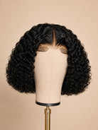 Close-up view of curly hair texture with soft natural finish with soft texture and natural finish