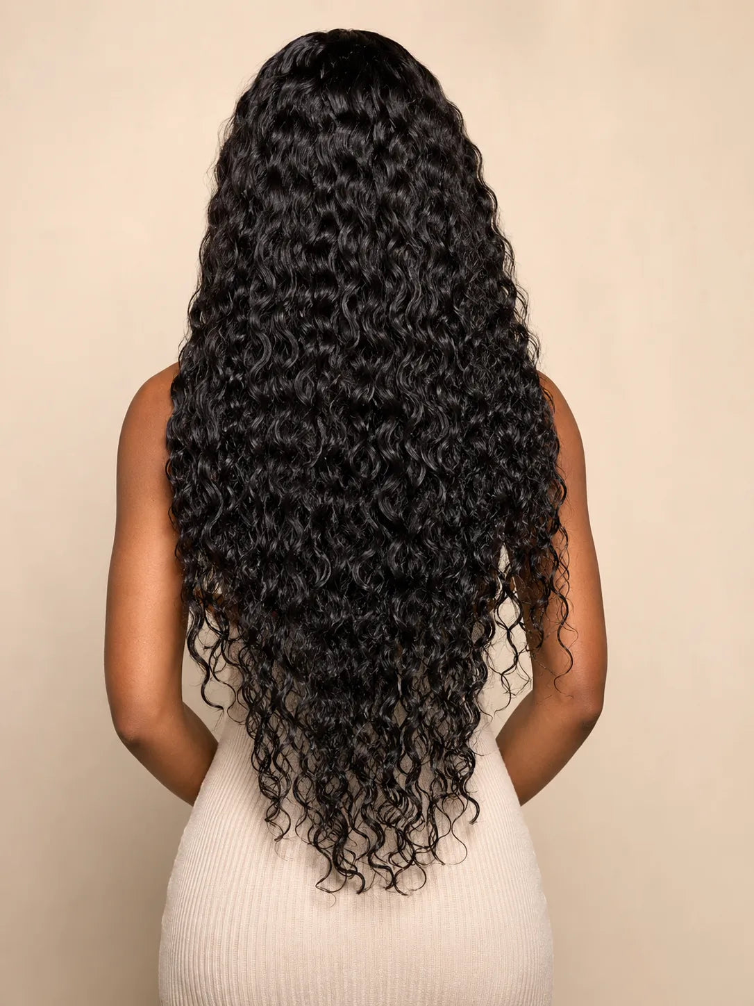 Detail view of realistic lace parting and natural hairline with soft texture and natural finish