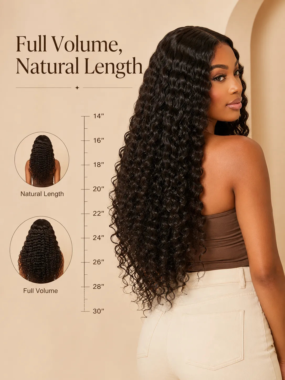 Detail view of glueless wig cap and lace construction with soft texture and natural finish