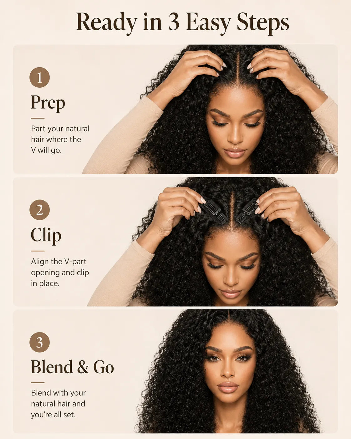 Lifestyle view of model wearing straight human hair wig with soft texture and natural finish